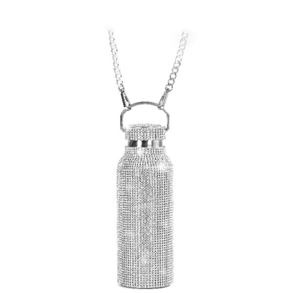 Silver Bedazzled Water Bottle