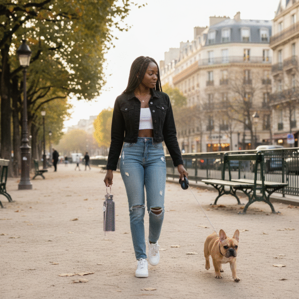Black Bedazzled Water Bottle