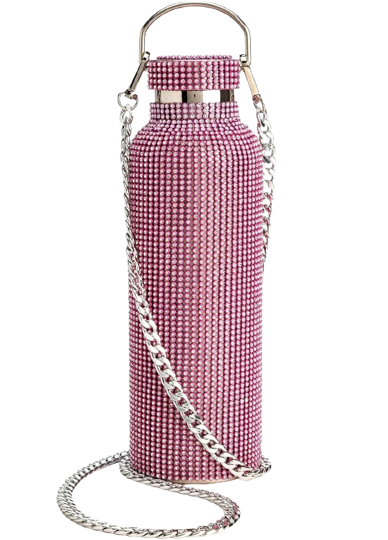 Pink Bedazzled Water Bottle