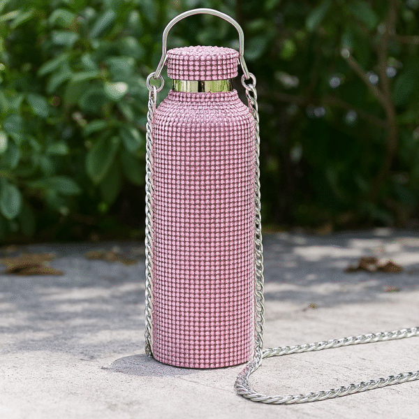 Pink Bedazzled Water Bottle