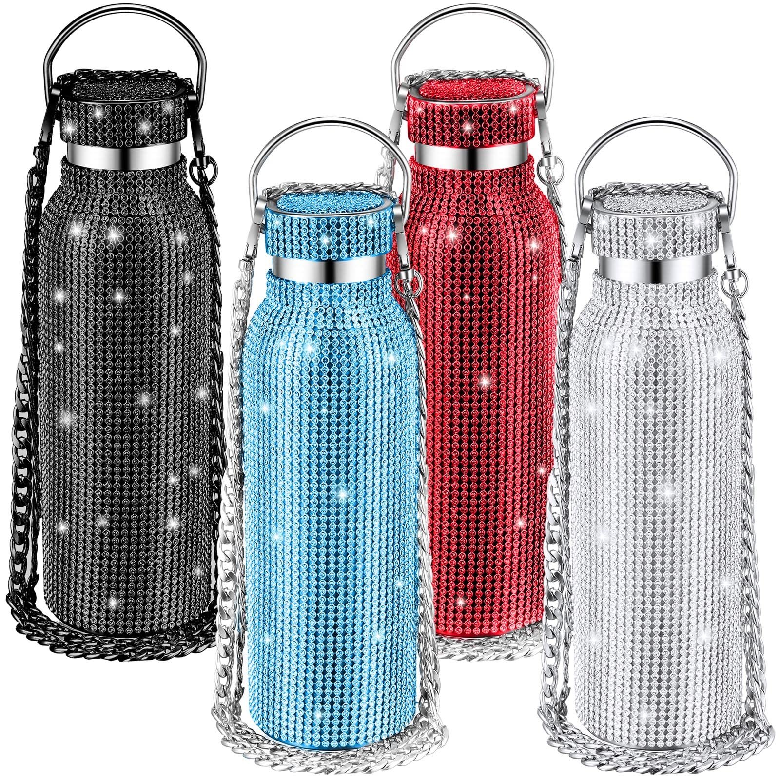 4-Pack Bedazzled Water Bottles